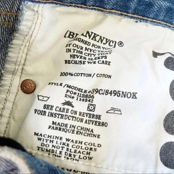Blank NYC High Rise Hollyweird Denim Shorts NWT - Picture 5 of 6